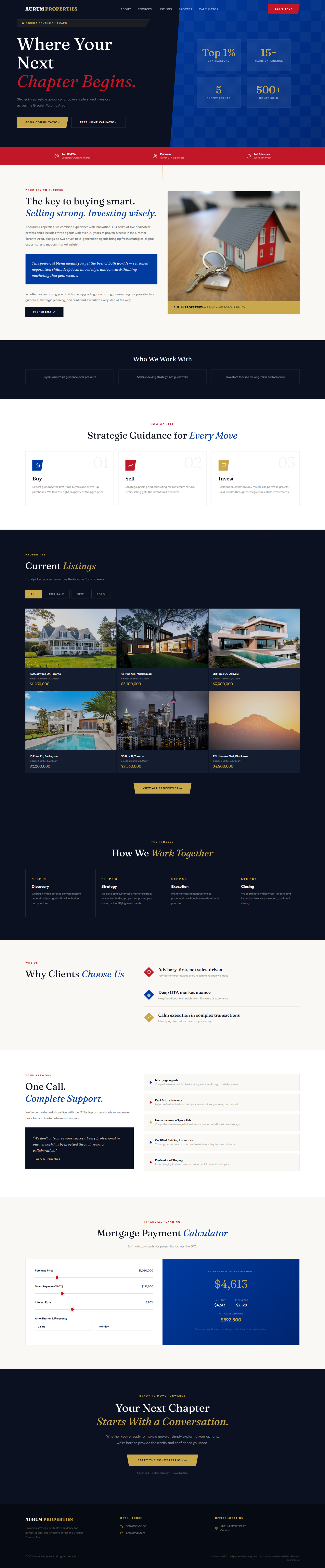 Velour Estates tablet view