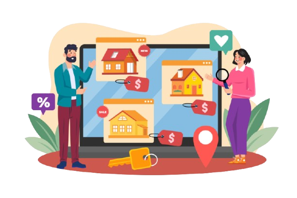 CRM software dashboard for real estate agents