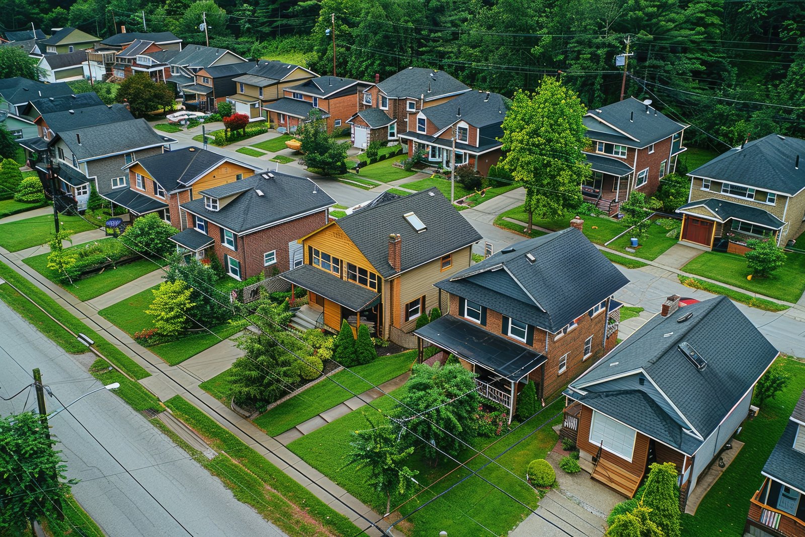 Realtor presenting neighbourhood market report to clients