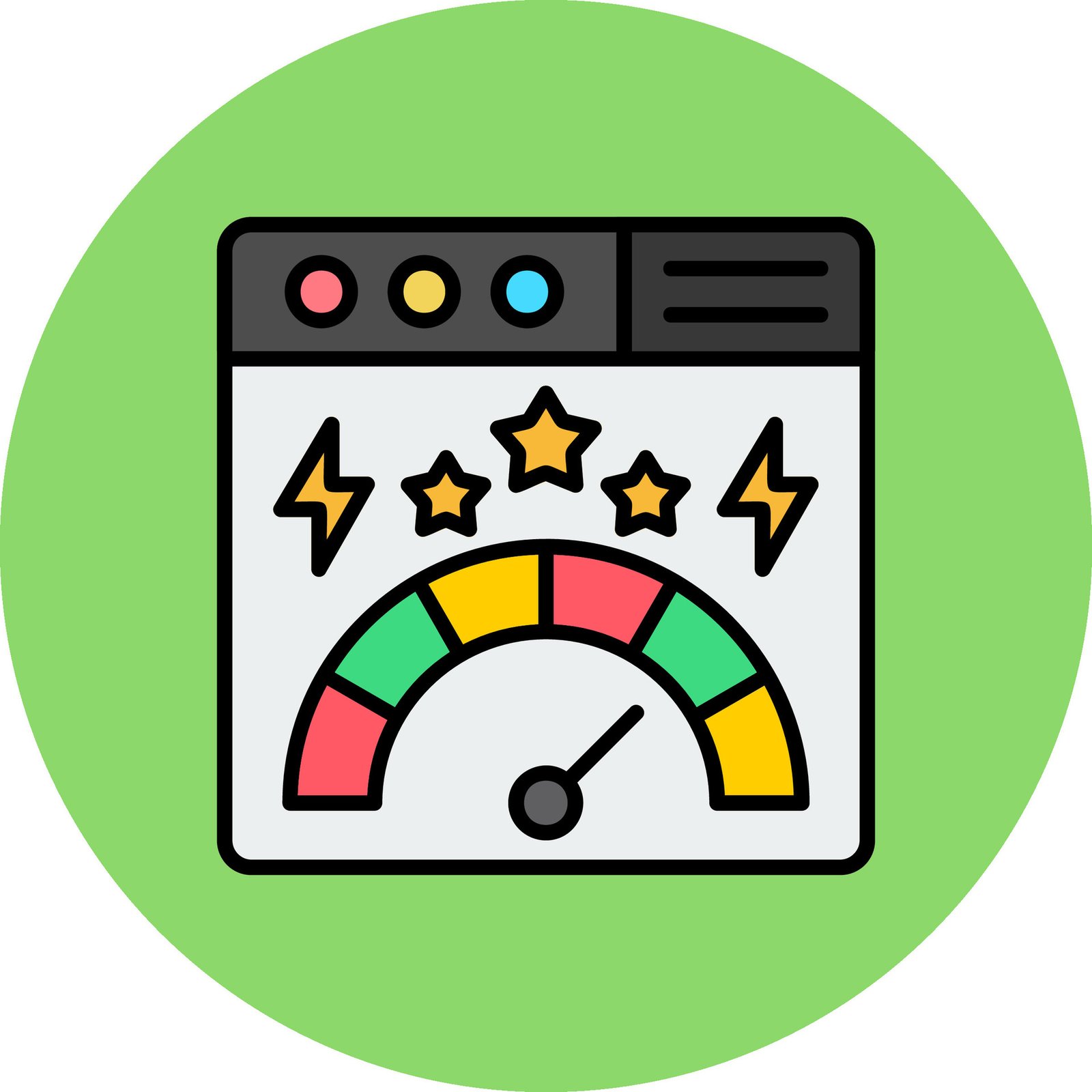 Website performance report showing Core Web Vitals scores for a real estate website